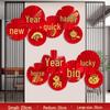Spring Festival Decorative Paper Fan Set