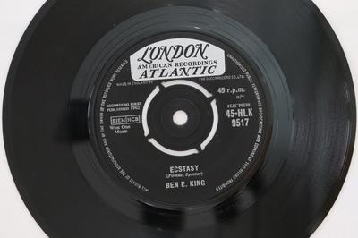 7inch Record BEN E. KING - Ecstasy 45HLK9517 London Records 1962 UK Soul/Funk Used