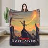 P-Predators Dek Yautja Badlands Fashion Blankets Warrior Movie Fuzzy Throw Fashion Blanket Bed Sofa Rug Piece Lightweight Bedspread Portable