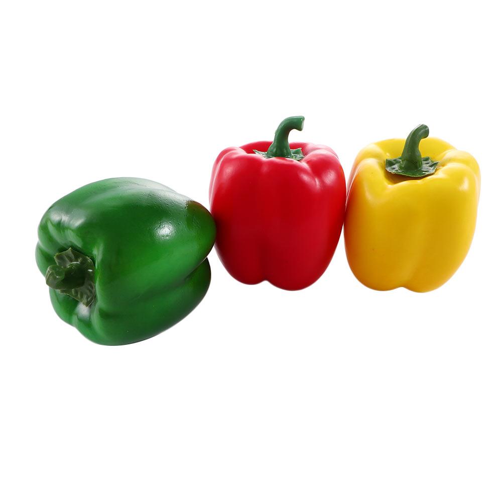 Home Decor Creative Plastic Artificial Pepper Artificial Fruit Fake Vegetable Photography Props