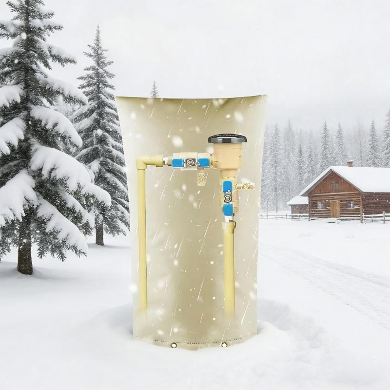 Outdoor Faucet Insulation Cover Standard Size 40x50cm Prevents Freezing In Cold Weather Using Durable Cloth