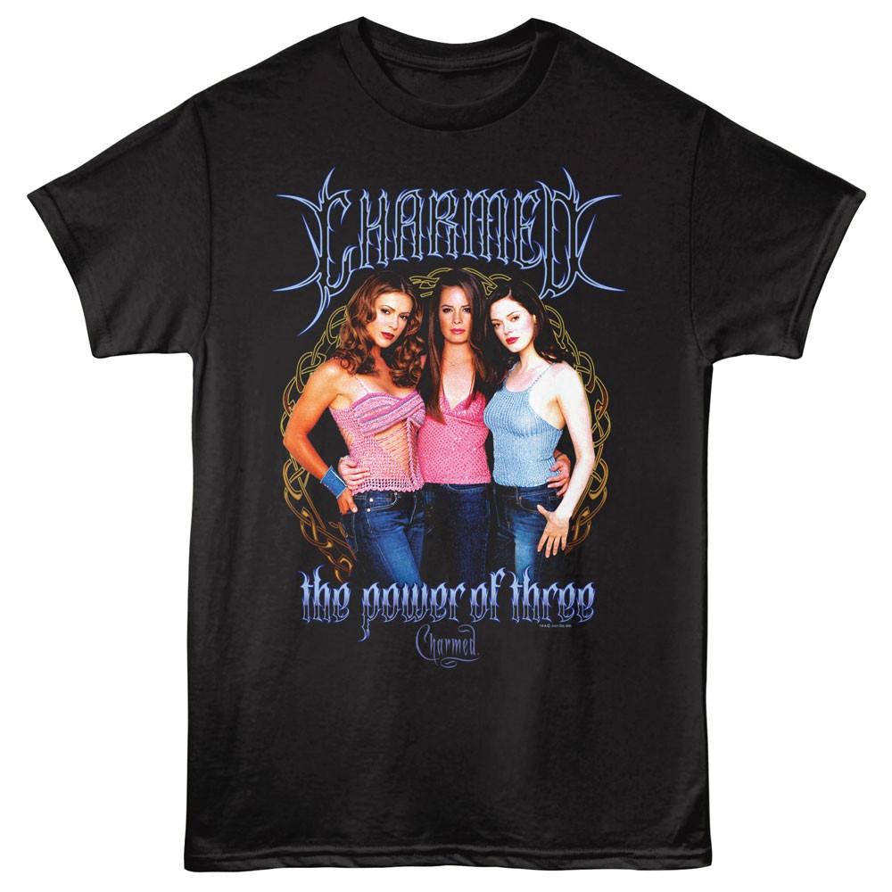 Charmed Fantasy Drama TV Show Sisters Photo The Power Of Three Men s T Shirt XXXXL