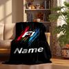 F1 Custom Flannel Blankets Soft Warm Cozy Throws for Home Decor Holiday Gifts