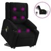 Vidaxl Lift-Up Massage Chair, Electric, Reclining, Black