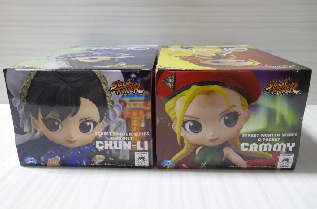 Qposket Street Fighter Chun Li Cammy Figure Set Banpresto Collectible Japan