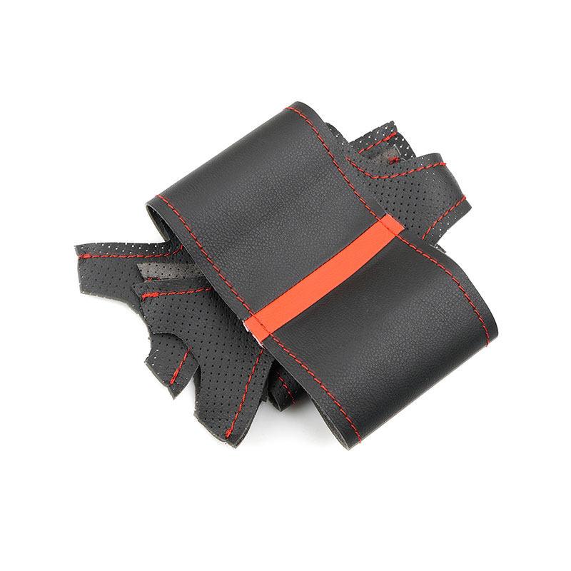 For Tesla Model 3 2015 2016 2017 2018    Model Y    Car Interior Steering Wheel Leather Cover Trim