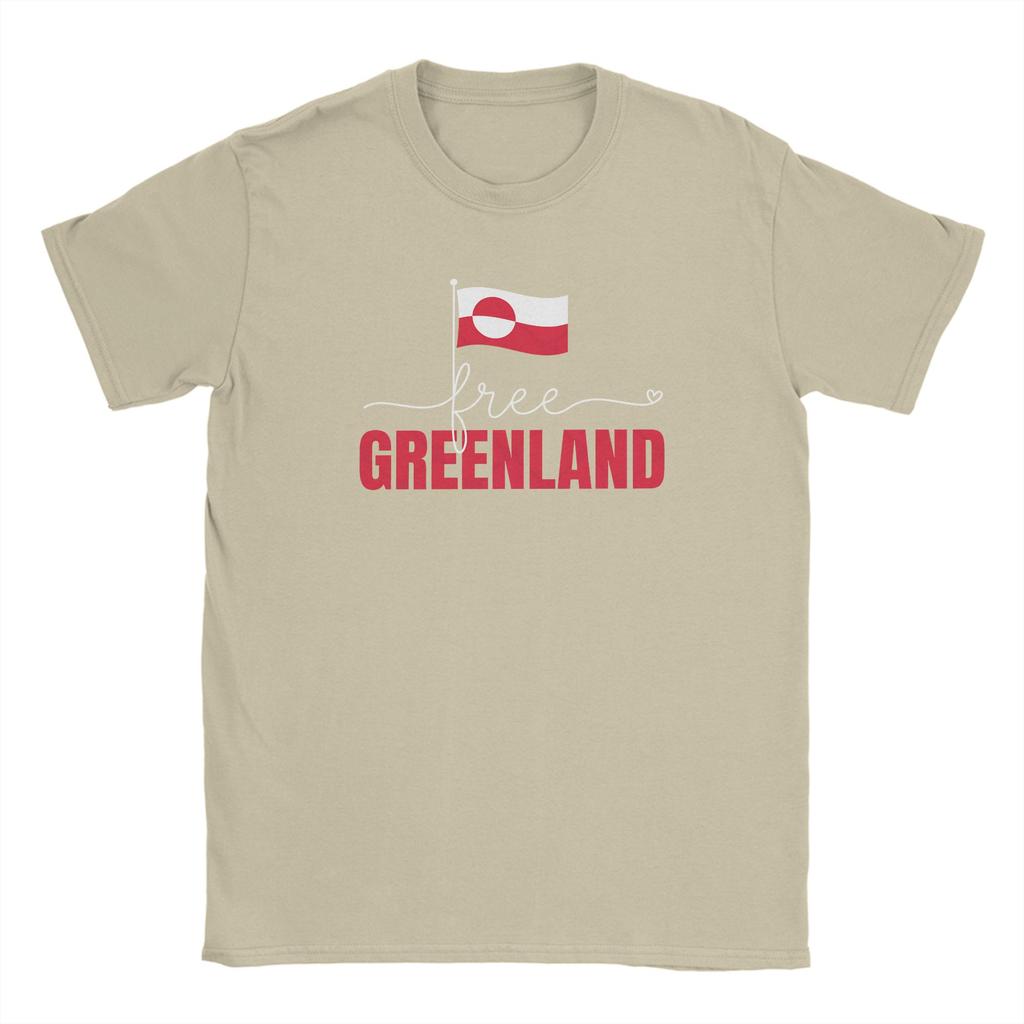Greenland Flag TShirt for Unisex Fashion Cotton Tees Crew Neck Short Sleeve T Shirts Summer Clothing
