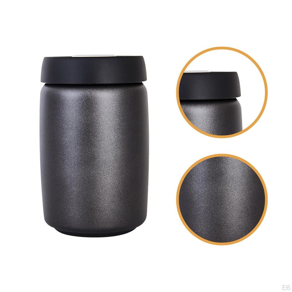 Airtight Coffee Jar Multipurpose Vacuum Seal Container for Rice Cookies Nuts 400ml 9.5x9.5cm