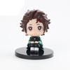 6pcs 7cm Anime Figure Demon Slayer Nezuko Tanjirou Zenitsu Inosuke Kyoujurou Kanawo Kawaii Toy Figural Nendoroid Pvc Model Gifts