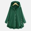 Women's Casual Loose Hooded Jacket for Spring and Autumn Regular Fit Long Style