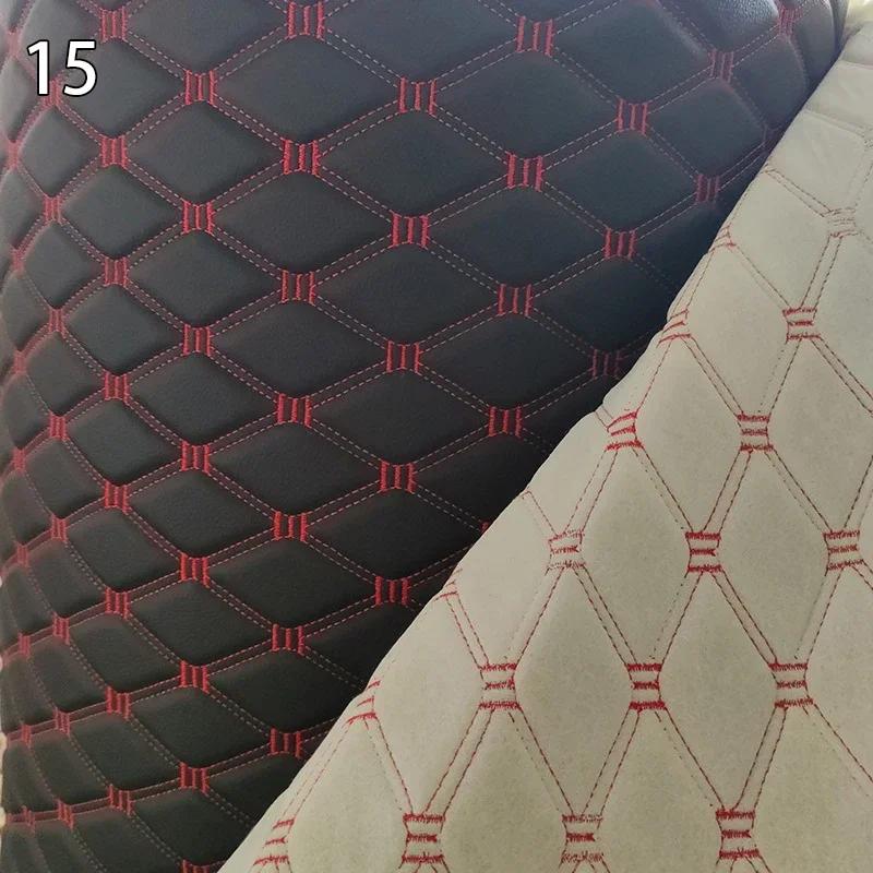 100x158cm Faux Leather Quilted Foam Padded