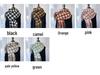 Women's Medium-Length Houndstooth Scarf - Warm, Sweet Style, Imitation Cashmere, Tassel Snood, Thick Shawl