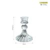 Vintage Clear Crystal Glass Candlestick Valentine'S Day Romantic Candlelight Dinner Shooting Props Home Wedding Decoration Premium Quality