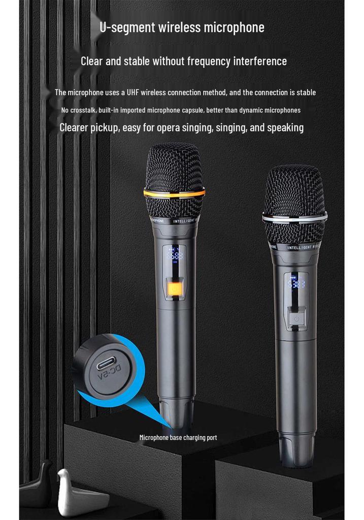 Portable Outdoor Bluetooth Speaker with High Volume and Power for Square Dance and KTV Performances