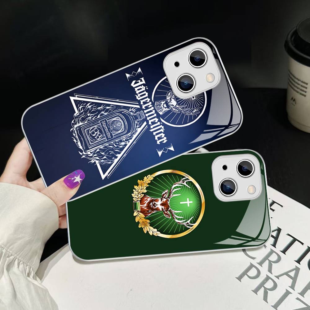 Heißer J-JaegermeisterS Für iPhone 14 13 12 Mini 11 Pro XS Max X XR 14 Plus Gehärtetes Glas Cover