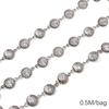 Chaîne Cœur en Acier Inoxydable de 0,5/1 Mètre Chaîne Cubaine Chaîne Punk de Base pour la Fabrication de Colliers Bracelets Bijoux Accessoires