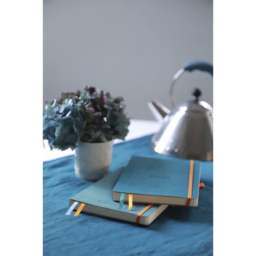 Rhodia Rhodiarama Goal 240 Dotted with Pen Italian Leatherette Ivory PEFC RHODIA Rhodiarama cf117807 Book, A5, Pages, Grid, Holder, Cover, Paper,
