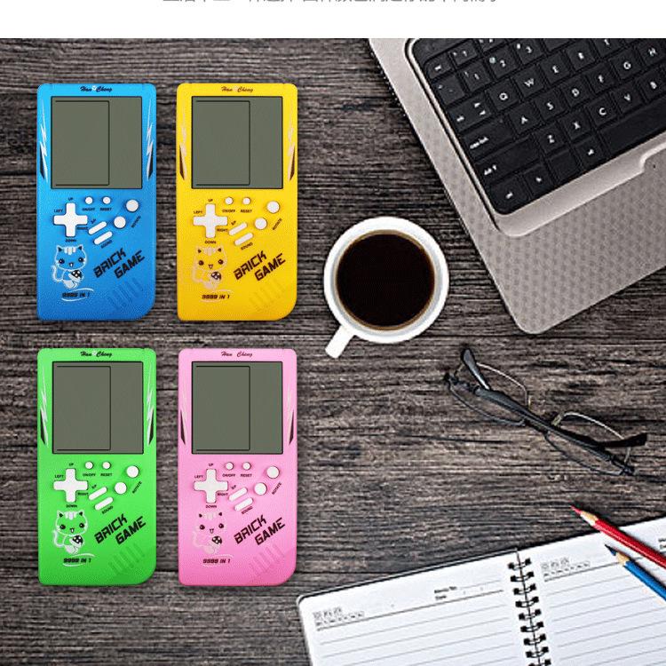 Classic Handheld Tetris Game: 90s Nostalgic Educational Toy for Kids