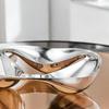 Stainless Steel Snack Tray Mirror-Polished for Coffee Table, Living Room