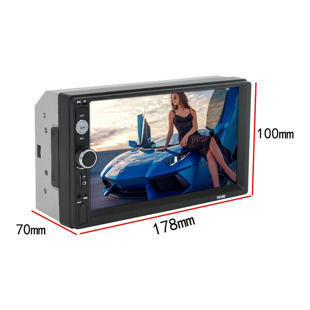 Double 2 DIN Car MP5 Player 7 Car Stereo Radio HD Touch Screen FM USB