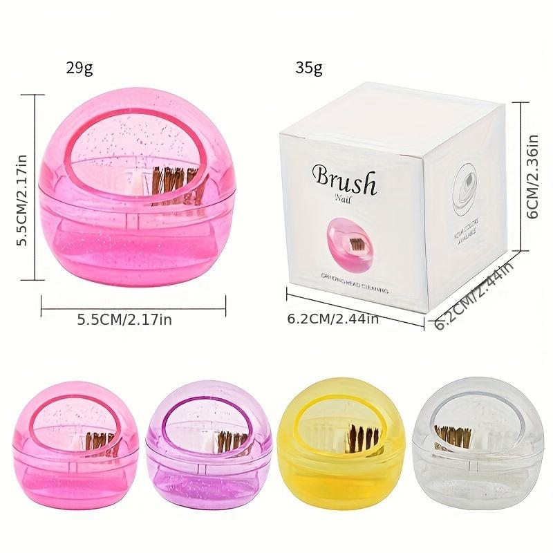 1pc Ceramic Drill Bit Cleaning Brush Case with Lid, Dual Nylon Bristle Heads for Steel and Ceramic Drill Bits, Drill Cleaning Brush