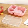 Leak Proof Lunch Box 3 Compartment Separate Lunch Box Portable Bento Box Lunchbox  Food Container Microwave oven Dinnerware