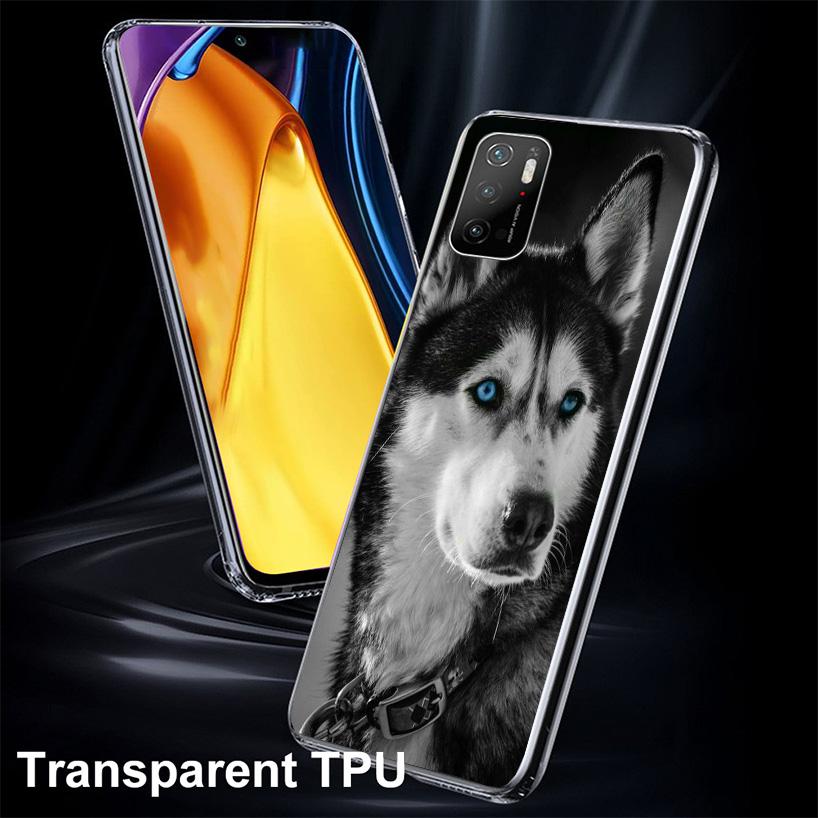 Siberian Husky Dog Cover Phone Case For Xiaomi Poco F7 Ultra X7 X6 X5 Pro M7 Redmi 15C 15 13C 13 12C 12 10C 10 9A 9C 9T 9 Shell