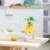 Banana Holder Stand Wooden Banana Hanger Tree with Metal Hook Decorative Vertical Storage Rack for Kitchen Countertop