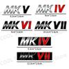 3D Metal MKIV MKV MKVI Logo Car Fender Emblem Rear Tail Trunk Badge Sticker For Volkswagen Golf MK4 MK5 MK6 MK7 Jett Passat