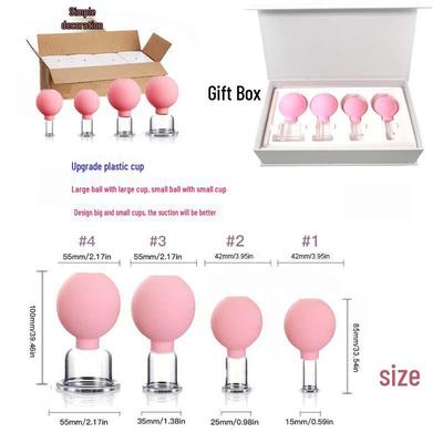 Set Migliorato di Ventosaterapia Facciale in Silicone per la Bellezza e il Lifting della Pelle