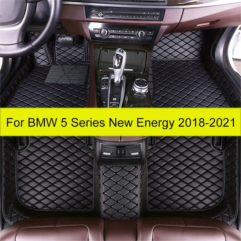 Car Floor Mats For BMW 5 Series New Energy 520e 530e 545e 2018     Foot Pads Carpet Cover Interior Accessories
