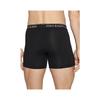 Classic Long | Lot de 3 boxers longs fermés devant doublés noirs en coton stretch