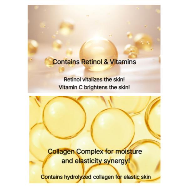 FARM STAY Vitamin & Retinol Glowing Toner Pad (140ml / 4.73 Fl.oz., 70 Pads)  (3 Options)