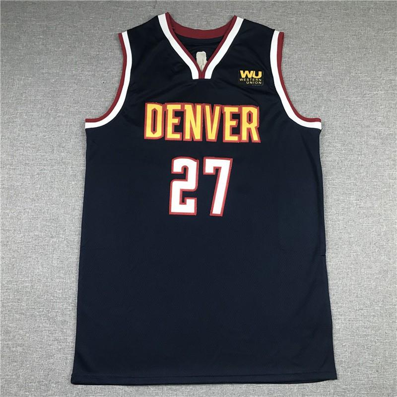 Mens Retro Basketball Jersey Vest With Embroidered Number 55 Jokic 27 Murray Breathable Mesh Cotton Sport Wear