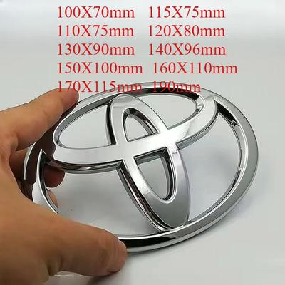 BBcs3 1Pc ABS Front Head Grill Hood Bonnet Emblem Rear Tail Bumper Trunk Logo Badge ABS Car Logo 3D For Corolla Camry RAV4
