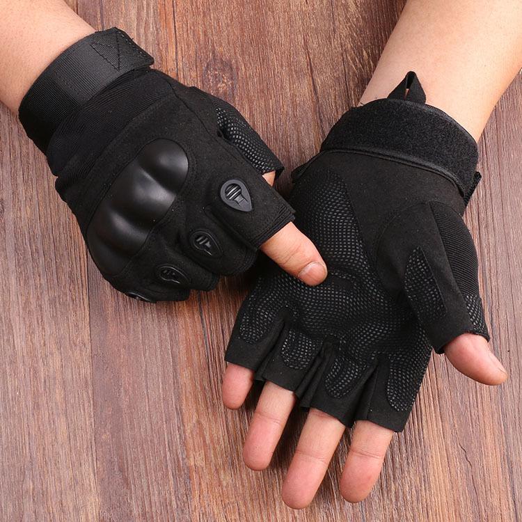 Tactical Gloves Military Fans Field Performance Heiying Outdoor Cycling Anti Cut Sports Fitness Hard Shell Half Finger Gloves