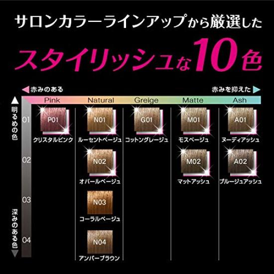 SIOS Colorgenic Milky Hair Color N03 Coral Beige subtle 50g 100mL (for grays, salon-quality at-home use) [Quasi-drug] + (1 bottle)