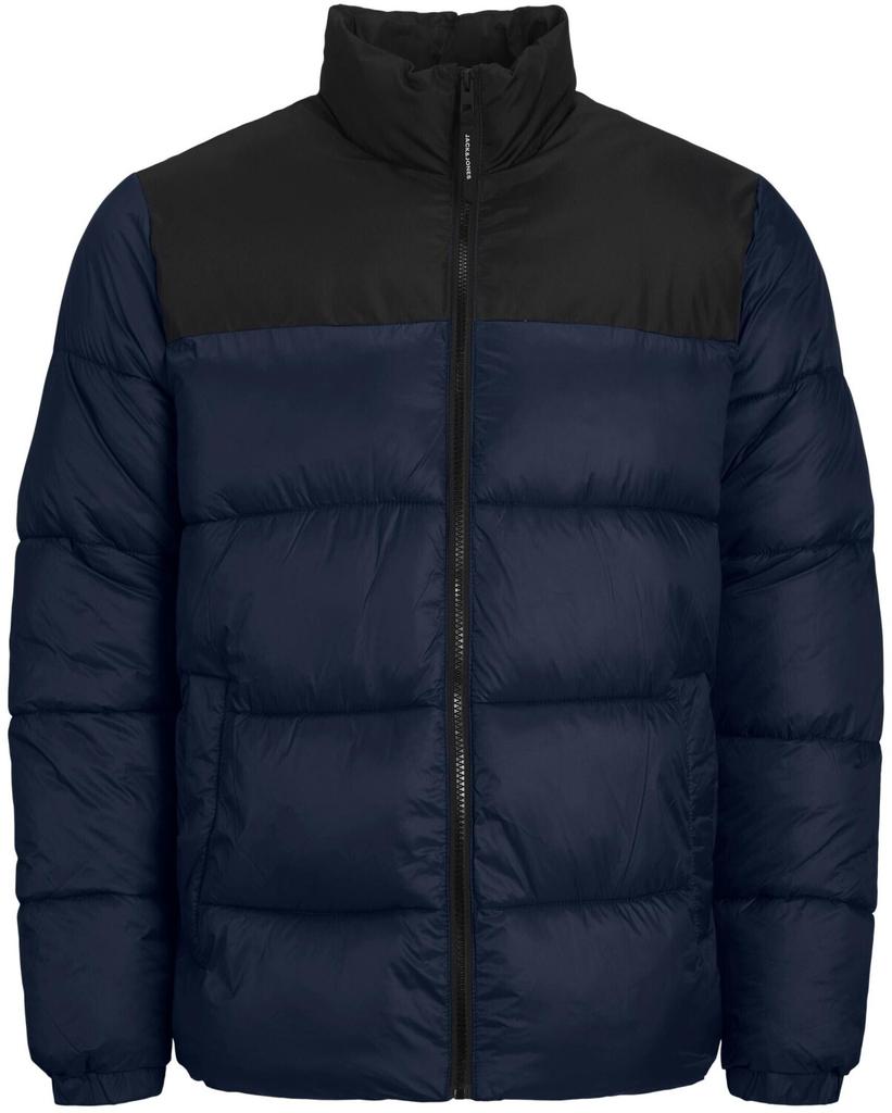 Демисезонная куртка Jack & Jones Jjetoby Puffer Collar SN (12235860) navy blazer/black blocking