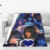Aitanaed  Tour  Knitted Blanket Fuzzy Throw Blankets Airplane Travel Decoration Soft Warm Bedspreads,