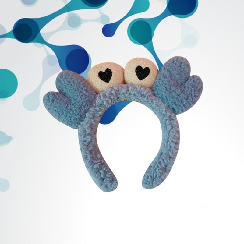 ledmomo Crab Headband, Cute Fluffy Animal Plush Headband, Costume Accessory, Funny Headwear, Unisex, Blue, Party Supplies, Costume, Photo Shoot