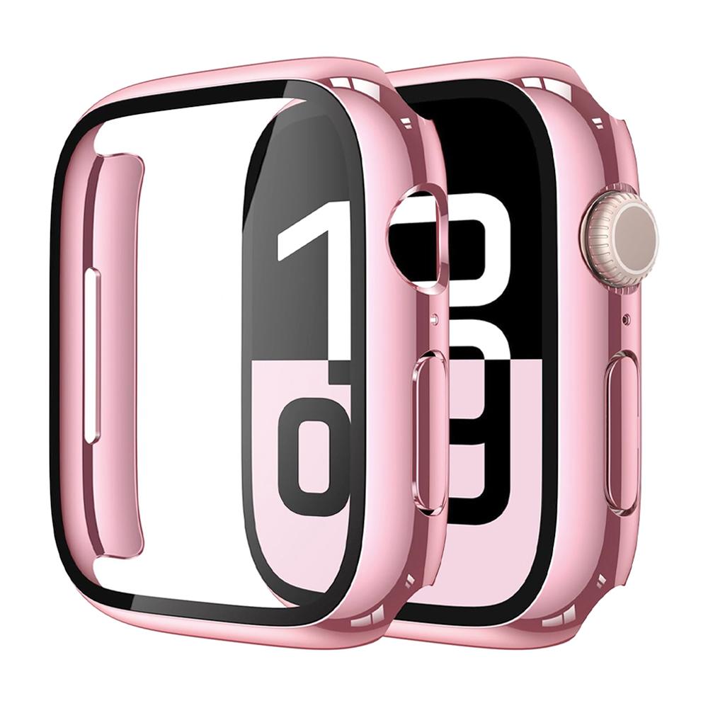 Ochrona ekranu do etui Apple Watch 11 10 42mm 46mm Akcesoria Poszycie Twardy zderzak z PC + Szkło hartowane Pokrowiec iWatch Seria 11