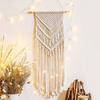 Makrame Vevd Veggheng Boho Chic Bohemian Room Geometrisk kunstdekor for leilighet Sovesal Bryllupsfestdekorasjon