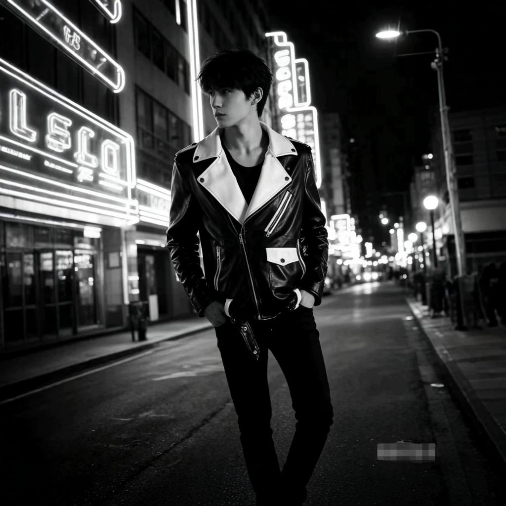 Autumn and winter new lapel leather jacket sheep locomotive gram men's leather jacket European and American large size men's coat
