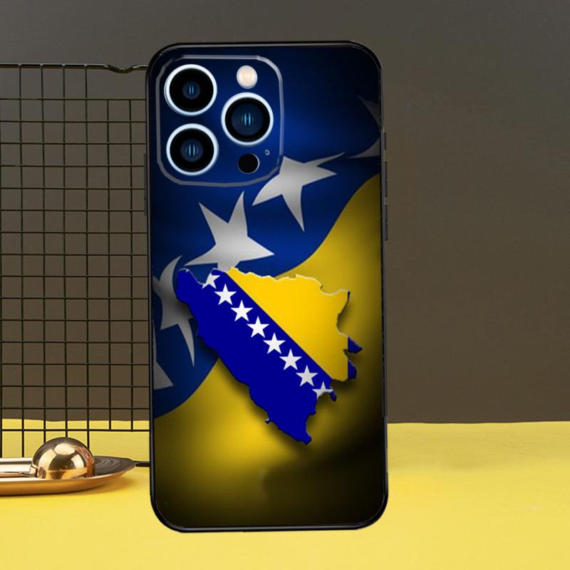 Bosnia and Herzegovina Flag Phone Case For iPhone 11 12 13 14 16 15 Pro Max Mini 7 8 Plus X XR XS Max Cover