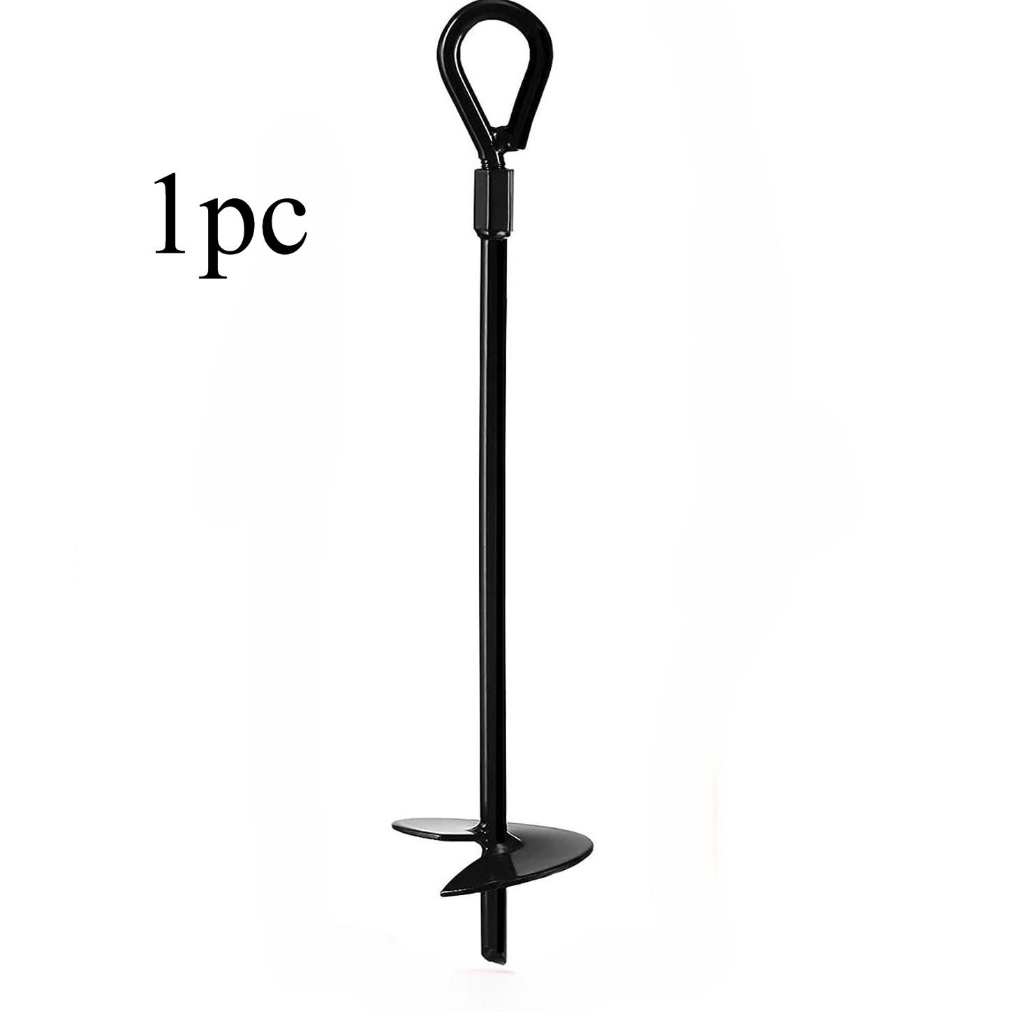 

1pc Outdoor Tent Camping Site Anchor Nail Plug Hand-held Electric Drill Spiral Anchor Anchor Holder Anchor Pile Rotary Drill