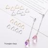 100 Pieces Alloy for Triangle Open Jump Ring Split Ring For Jewelry Making Acces