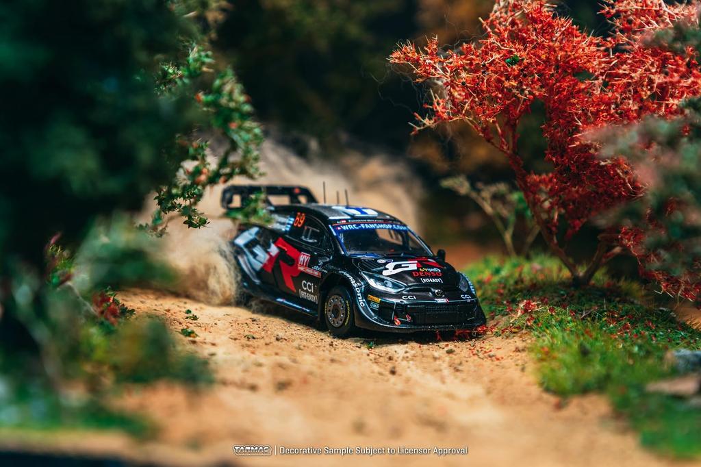 Speedmaster Japan TARMACWORKS Toyota GR YARIS Rally1 HYBRID Rally Latvia 2024 Winner Kalle Halttunen Finished Model 1/64 Rovanpera/Jonne