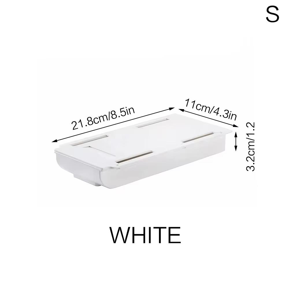 Creative Self Adhesive Hidden Drawer Storage Tray Makeup Pencil Desk Hidden Under Desk Stand Self Adhesive Under Drawer Storage