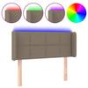 VidaXL LED Headboard Bedroom Furniture Single Bed Accessory Headboard Interior Taupe 3123214