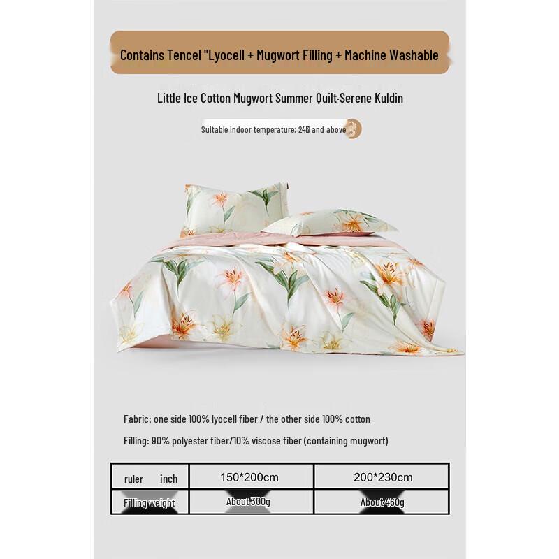 

Mercury Home Textiles Washable Cool Summer Quilt 150cm*200cm